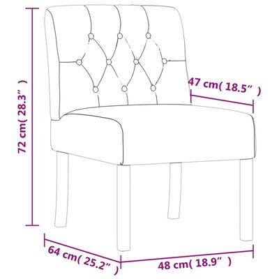 vidaXL Poilsio kėdė, linas, su sagutėmis