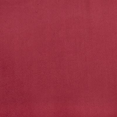 vidaXL Krėslas su pakoja, raudonojo vyno spalvos, aksomas