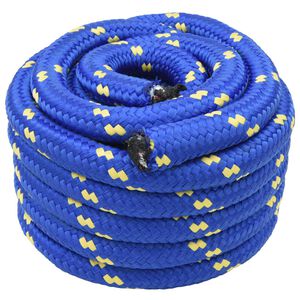 vidaXL Laivo virvė 10 m 4 Mėlyna PP