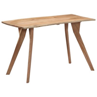 vidaXL Valgomojo stalas, 120x58x76cm, akacijos medienos masyvas
