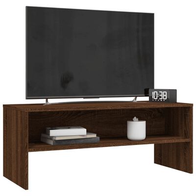 vidaXL Televizoriaus spintelė, ruda ąžuolo, 100x40x40cm, mediena