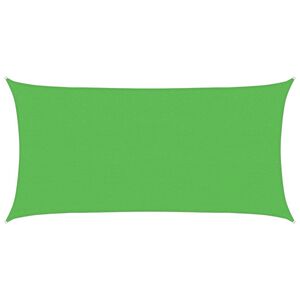 vidaXL Burė nuo saulės, &scaron;viesiai žalia, 2x3,5m, HDPE, 160g/m&sup2;