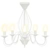 vidaXL Gaublio lempa E14 Metalas Balta &Oslash; 52 x 47 cm