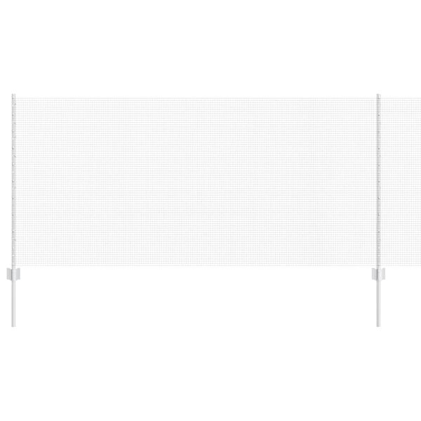 vidaXL Tvora su stulpais Sidabro 1 x 50 m Plienas