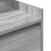 vidaXL Naktinė spintelė su 2 stalčiais 2 vnt, pilka sonoma, 38x34x80cm