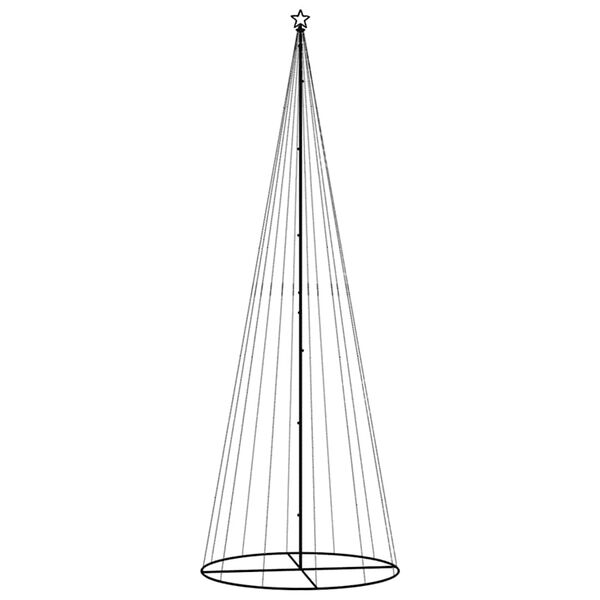 vidaXL Kalėdų eglutė, 160x500cm, kūgio formos, 732 mėlynos LED