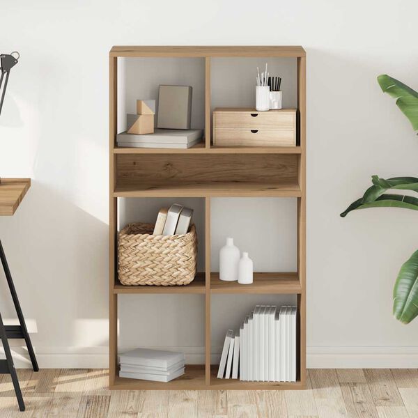 vidaXL Spintelė knygoms, artisano ąžuolo spalvos, 66x31x112 cm, MDP