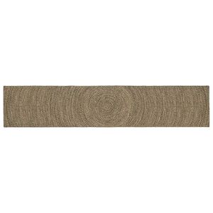 vidaXL Zoninės kiliminės dangos Natūrali ir juoda 60 x 400 cm Džiutas