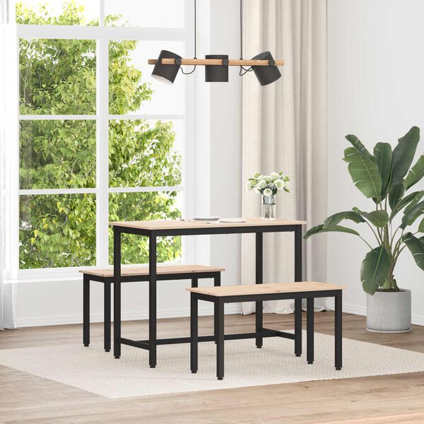 vidaXL suoliukas Natūrali 80 x 35 x 45 cm Kietos pu&scaron;ies mediena