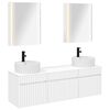 vidaXL Vonios spintos komplektas 5 pcs Balta 53 x 15,5 x 70 cm