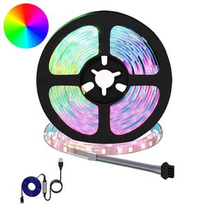 vidaXL LED juosta 2 vnt. Juoda ir permatoma Varis ir plastikas