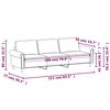 vidaXL Trivietė sofa, rudos spalvos, 180cm, dirbtinė oda