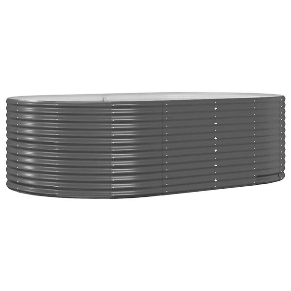 vidaXL Pakeltas sodo lysvė, antracito spalvos, 212x140x68cm, cinkuotas plienas