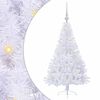 vidaXL Dirbtinė Kalėdų eglutė su 150 LED Balta 120 cm PVC ir Plienas