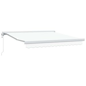 vidaXL I&scaron;traukiama markizė Balta 300 x 250 x 165 cm Audinys ir metalas