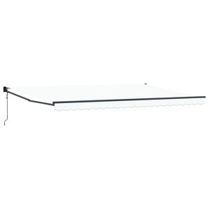 vidaXL Pavėsinė Balta 500 &times; 300 cm Poliesteris ir Metalas