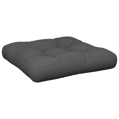 vidaXL Paletės pagalvėlė, pilkos spalvos, 50x50x12cm, audinys