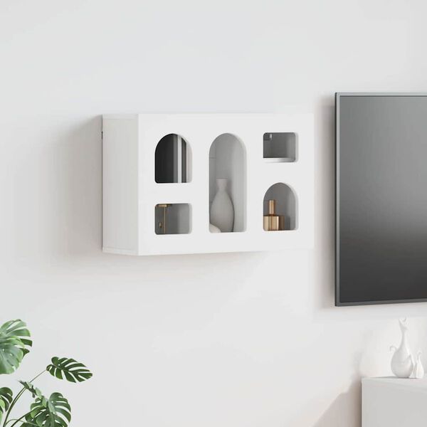 vidaXL Pakabinama spintelė Balta 60 x 20 x 40 cm Apdirbta mediena