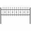 vidaXL Spyruoklinė tvora ASTEN 200 x 110 cm Juoda