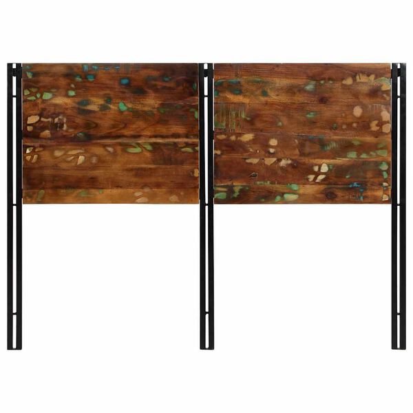 vidaXL Galvūgalis, 140cm, perdirbta mediena ir geležis