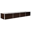 vidaXL Lovelis, rudas, 320x80x45cm, galvanizuotas plienas, auk&scaron;tas
