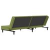 vidaXL Dvivietė sofa-lova su pakoja, &scaron;viesiai žalios spalvos, aksomas