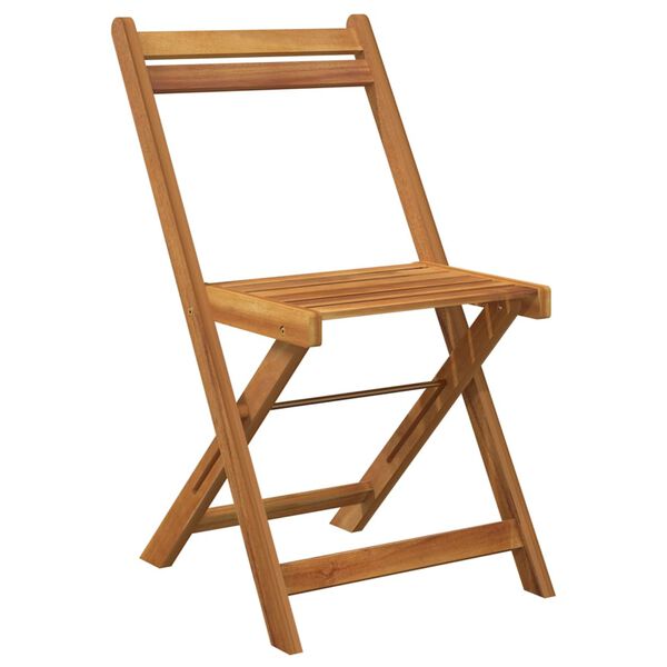 vidaXL Sulankstomas bistro komplektas, 3 dalių, akacijos masyvas