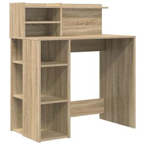 vidaXL Stalas Sonoma ąžuolas Apdirbta mediena 90 x 48 x 101,5 cm