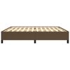 vidaXL Lovos rėmas be čiužinio, tamsiai rudas, 200x200cm, audinys