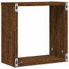 vidaXL Wall Cube Lentynos 6 vnt Rudas ąžuolas 30x15x30 cm