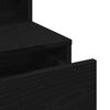 vidaXL Apsirengimo stalas su stalčių juoda ąžuolo 80 x 41 x 144.5 cm