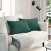 vidaXL Sofa Pagalvės 2 pcs Tamsiai žalia 60 x 40 cm Kordūrinis audinys