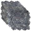 vidaXL Akmeninės plytelės Pilka 30 x 30 cm Upės akmuo
