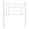 vidaXL Metalinis pakaitinis galvūgalis, baltos spalvos, 90cm