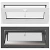 vidaXL Požeminio lango RISOR 90 x 40 cm PVC ir stiklas Antracito