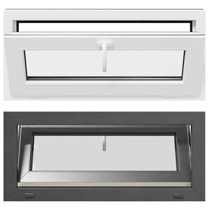 vidaXL Požeminio lango RISOR 90 x 40 cm PVC ir stiklas