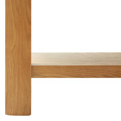 vidaXL Kavos staliukas, 110x55x40cm, ąžuolo medienos masyvas