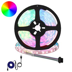 vidaXL LED juosta 4 pcs Juoda ir permatoma 210 x 0,8 x 0,3 cm