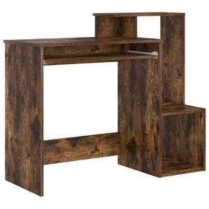 vidaXL Stalas Rūkyta ąžuolas 106 x 41 x 88.5 cm Apdirbta mediena