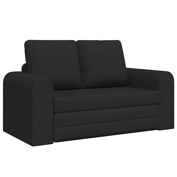 vidaXL Sofa lova 60cm Juoda audinys