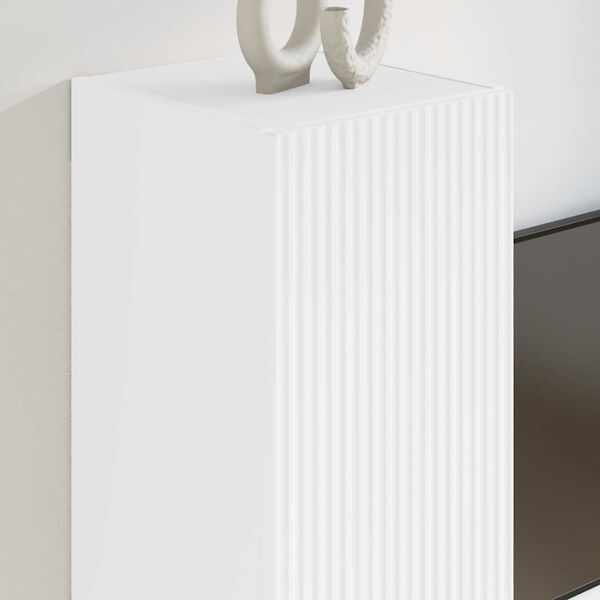 vidaXL TV sieninė spintelė 2 pcs Balta 30 x 31 x 60 cm