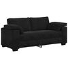 vidaXL Dvivietė sofa, juoda, 180x77x82 cm, aksominė