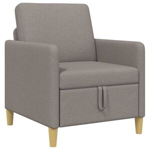 vidaXL Sofa su saugojimo vieta Taupe 72 x 78 x 87 cm Poliesteris