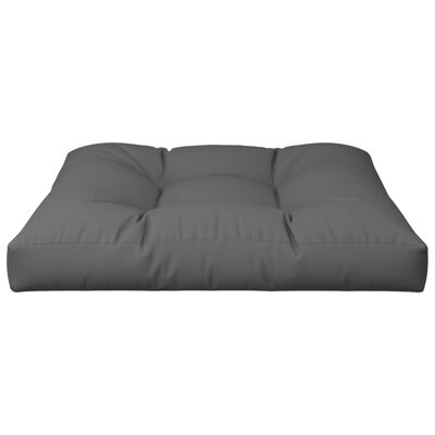 vidaXL Paletės pagalvėlė, pilkos spalvos, 80x80x12cm, audinys