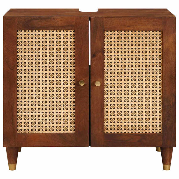 vidaXL Praustuvo spintelė Ruda 62 x 33 x 58 cm Apdirbta mediena