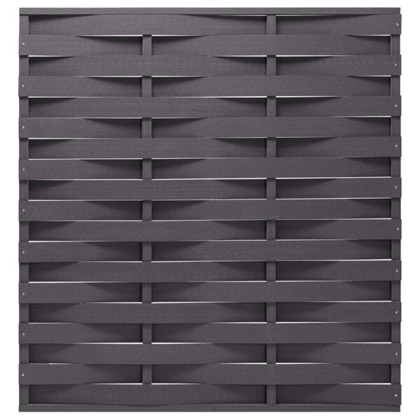 vidaXL Tvoros segmentas, pilkos spalvos, 170x180cm, WPC