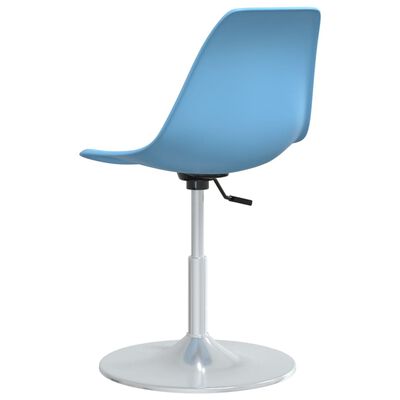 vidaXL Pasukamos valgomojo kėdės, 4vnt., mėlynos spalvos, PP