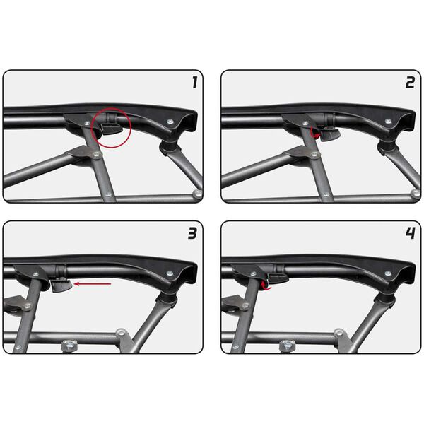 Abbey Camp Terasos baldų komplektas, 3 dalių, antracito spalvos