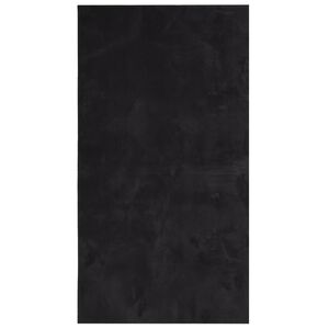 vidaXL Kilimas HUARTE, juodas, 60x110cm, trumpi &scaron;ereliai