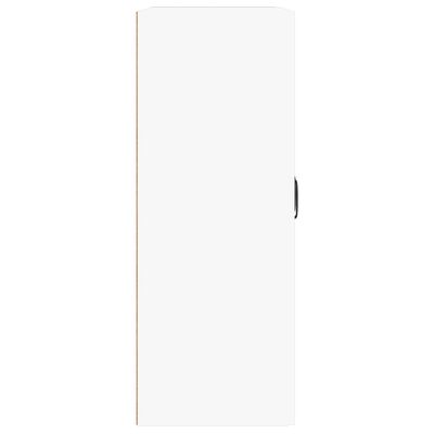 vidaXL Pakabinama sieninė spintelė, baltos spalvos, 69,5x32,5x90cm